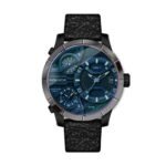 Police Bushmaster 3H Date Blue Dial Black L Pewjb2110640 Watch