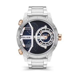 Police Vibe 2H 3H Blue Dial Pewjg2118104 Watch
