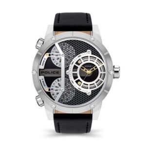 Police Vibe 2H 3H Black Dial Black Pewja2118101 Watch