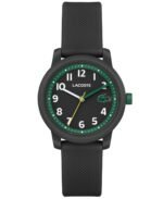 Kids L.12.12 Light Black Silicone Strap Watch 32mm