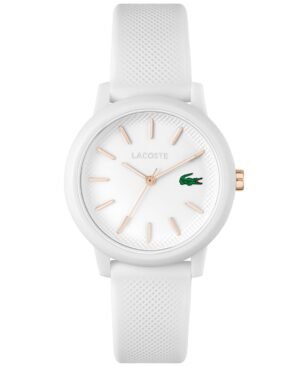 Women's L.12.12 White Silicone Strap Watch 36mm