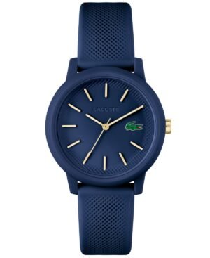 Women's L.12.12 Navy Silicone Strap Watch 36mm