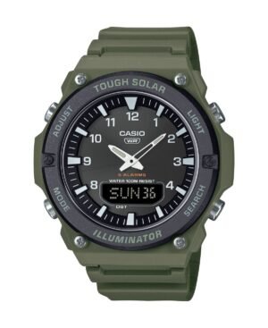 Men's Analog Green Resin Watch, 52.5mm