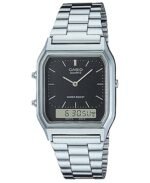 Unisex Analog Digital Silver-Tone Stainless Steel Watch 29.8mm