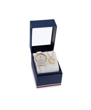 Women's Watch & Necklace Gift Set, 38mm