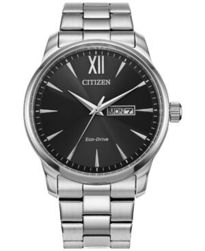 Citizen Men's Eco Drive Classic Stainless Steel Bracelet Watch 42mm, Created for Macy's