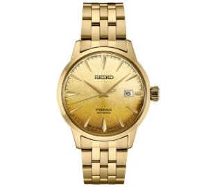 Seiko Men's Automatic Presage Cocktail Time Gold-Tone Stainless Steel Bracelet Watch 41mm
