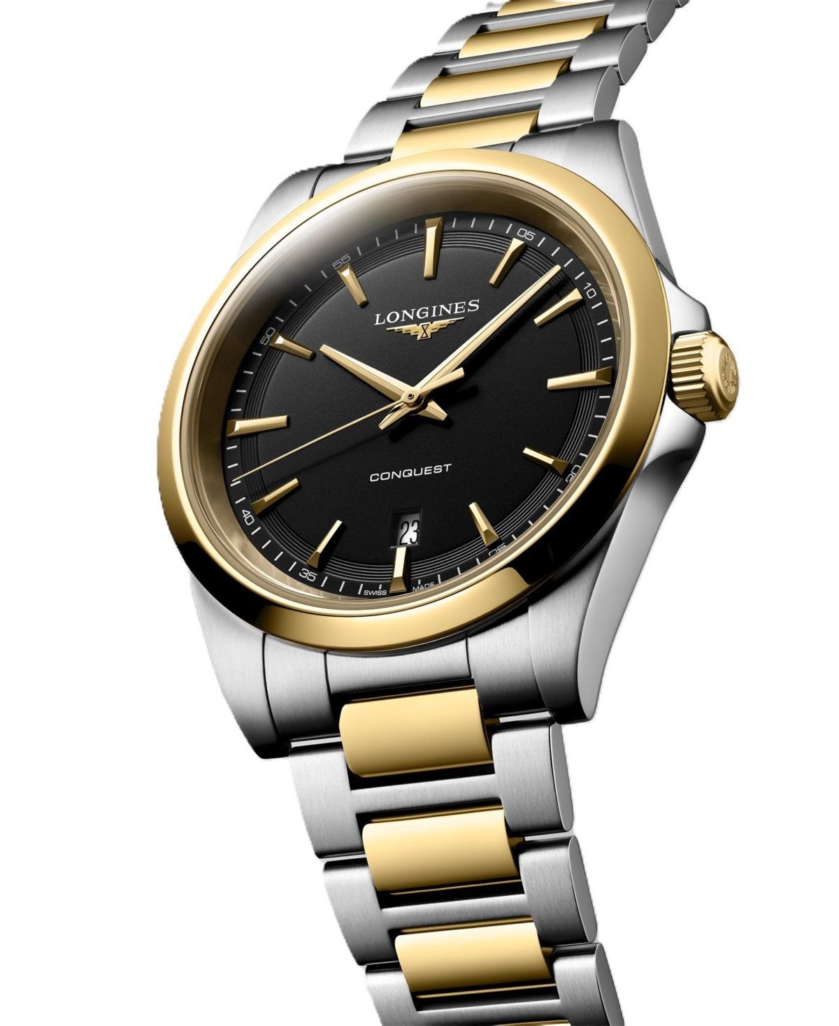 Longines Men's Two-Tone PVD Stainless Steel Bracelet Watch 41mm