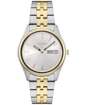 Seiko Men's Essentials Two-Tone Stainless Steel Bracelet Watch 37mm