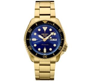 Seiko Men's Automatic 5 Sports Gold-Tone Stainless Steel Bracelet Watch  43mm