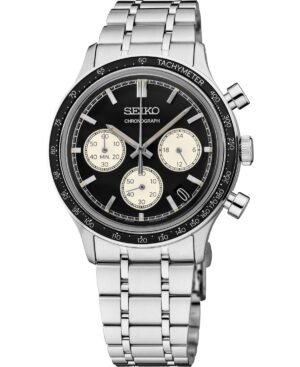 Seiko Men's Essentials Silver Stainless Steel Bracelet Watch, 38.7mm