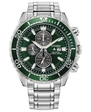 Citizen Eco-Drive Men's Chronograph Promaster Dive Stainless Steel Bracelet Watch 45mm
