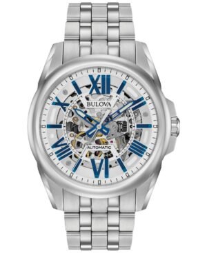 Bulova Men's Automatic Stainless Steel Bracelet Watch 43mm 96A187