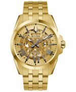 Bulova Men's Automatic Classic Sutton Gold-Tone Stainless Steel Bracelet Watch 46mm