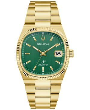 Bulova Men's Classic Super Seville HPQ Precisionist Gold-Tone Stainless Steel Bracelet Watch 37.5mm