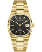 Bulova Men's Classic Super Seville Gold-Tone Stainless Steel Bracelet Watch 37.5mm