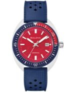 Bulova Men's Limited Edition Performance Snorkel "Sail 4th" Blue Rubber Watch 41mm