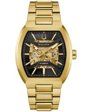 Bulova Men's Automatic Maquina Gold-Tone Stainless Steel Bracelet Watch 40mm