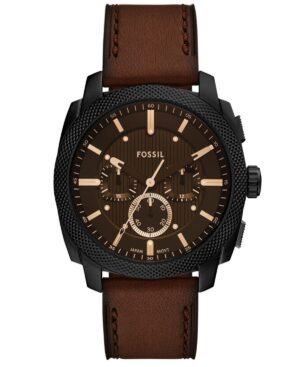 Fossil Men's Machine Chronograph Black Stainless-Steel Watch, 44mm