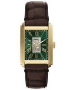 Fossil Men's Carraway Automatic Brown Croco Leather Watch, 30mm