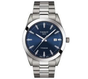Tissot Men's Swiss Gentleman Gray Titanium Bracelet Watch 40mm