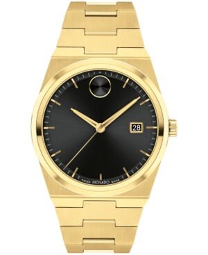 Movado Men's Quest Swiss Quartz Ionic Gold PVD Steel 40mm Watch