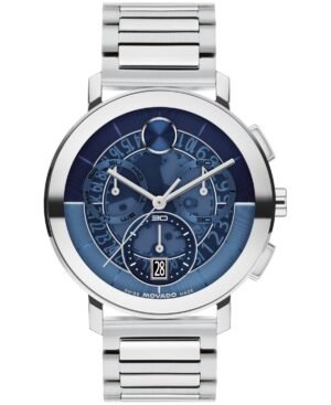 Movado Men's Bold Evolution 2.0 Swiss Quartz Chrono Stainless-Steel Watch, 42mm