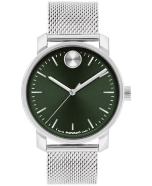 Movado Men's Bold Access Swiss Quartz Stainless Steel Watch, 41mm