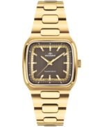 Movado Men's Tempo-Matic Swiss Automatic Ionic Plated Light Yellow Gold Steel Watch 37mm