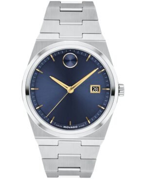 Movado Men's Bold Quest Swiss Quartz Stainless Steel Watch 40mm