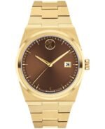 Movado Men's Bold Quest Swiss Quartz Ionic Plated Light Yellow Gold Steel Watch 40mm