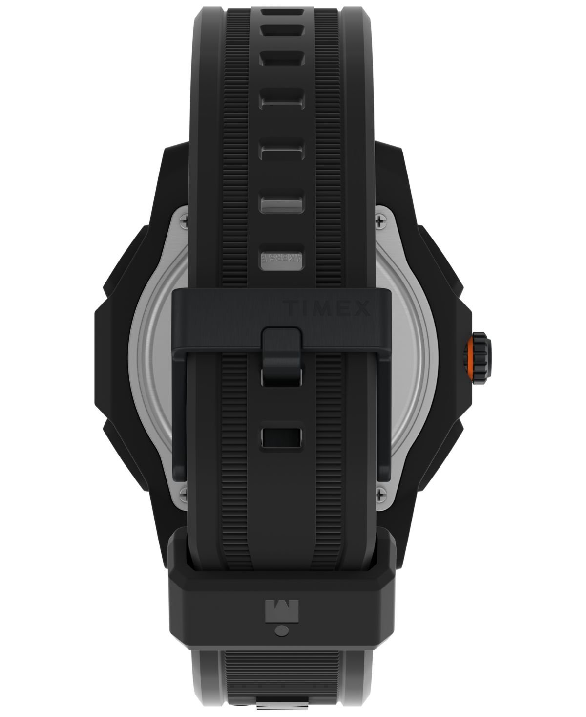 Timex Men's Digital Black Polyurethane Strap Watch, 47mm