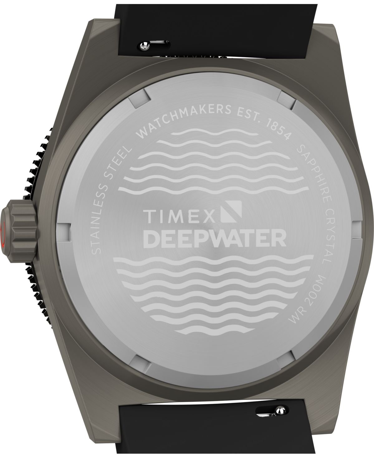 Timex Men's Analog Black Rubber Strap Watch, 41mm
