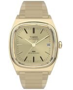 Timex Men's Automatic Gold-Tone Stainless Steel Watch, 34mm