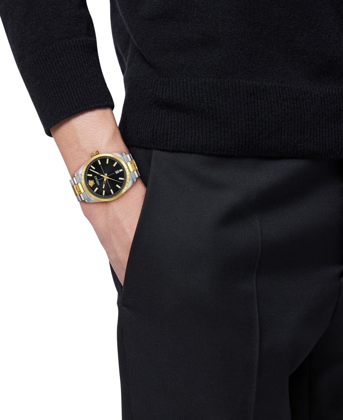 Versace Men's Swiss Millenyium Two-Tone Stainless Steel Bracelet Watch 40mm