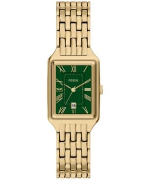 Fossil Women's Raquel Three-Hand Gold-Tone Stainless Steel Watch, 23mm