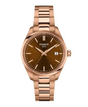 Tissot Unisex Rose Gold Stainless Steel Bracelet Watch, 34mm