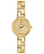 Versace Women's Swiss Greca Goddess Gold Ion Plated Stainless Steel Cut-Out Bracelet Watch 28mm
