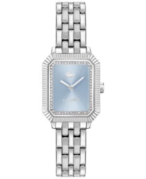 Lacoste Women's Parisienne Silver Tone Stainless Steel Bracelet Watch, 28.3 x 20.7mm