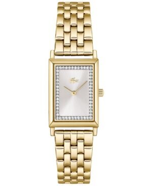 Lacoste Women's Catherine Gold Tone Stainless Steel Bracelet Watch, 28.3x20.7mm