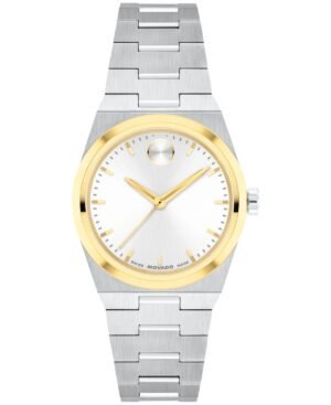 Movado Women's Bold Quest Mini Swiss Quartz Two Tone Stainless Steel Watch, 28mm