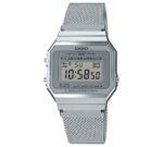 Unisex Digital Stainless Steel Mesh Bracelet Watch 35.5mm