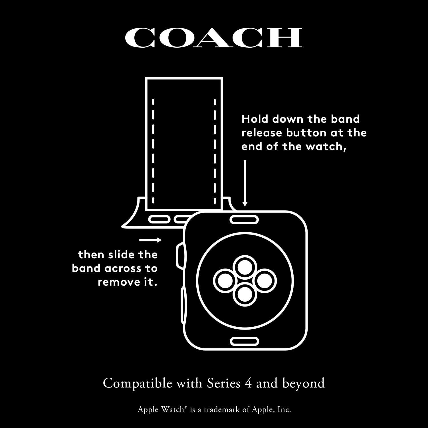 Coach Men's Apple Watch Strap