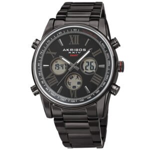 Akribos XXIV Quartz Black Dial Men's Smart Watch AK1095BK