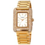 Akribos XXIV Quartz White Dial Yellow Gold-tone Ladies Watch AK1108YG