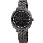 Akribos XXIV Quartz Black Dial Ladies Watch AK1114GN
