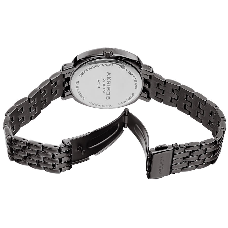 Akribos XXIV Quartz Black Dial Ladies Watch AK1114GN - Image 4
