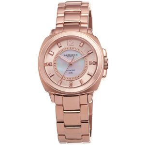 Akribos XXIV Mother of Pearl Rose Gold-tone Ladies Watch AK668RG