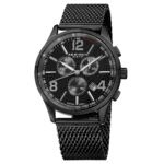 Akribos XXIV Black Dial Black Ion-plated Men's Watch AK719BK