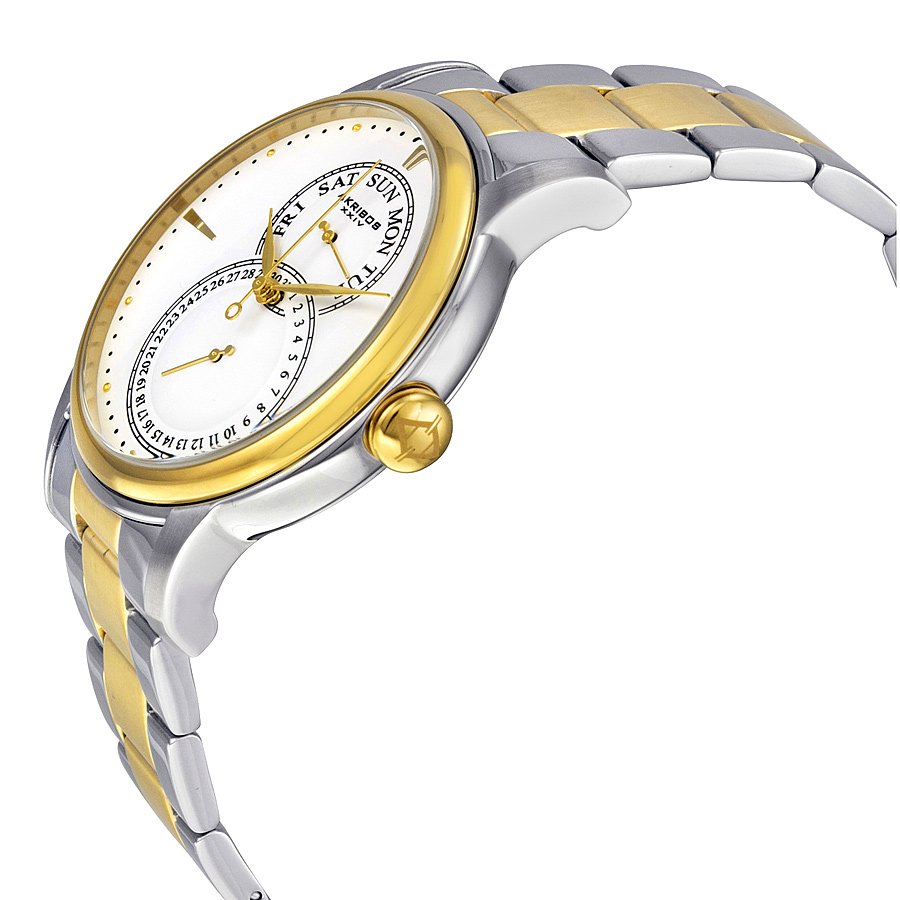 Akribos XXIV White Matte Dial Two-tone Men's Watch AK728TTG - Image 2